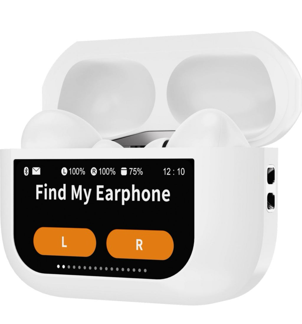 wireless earbuds Bluetooth airpods LCD full colour smart display Touch screen earpods pro